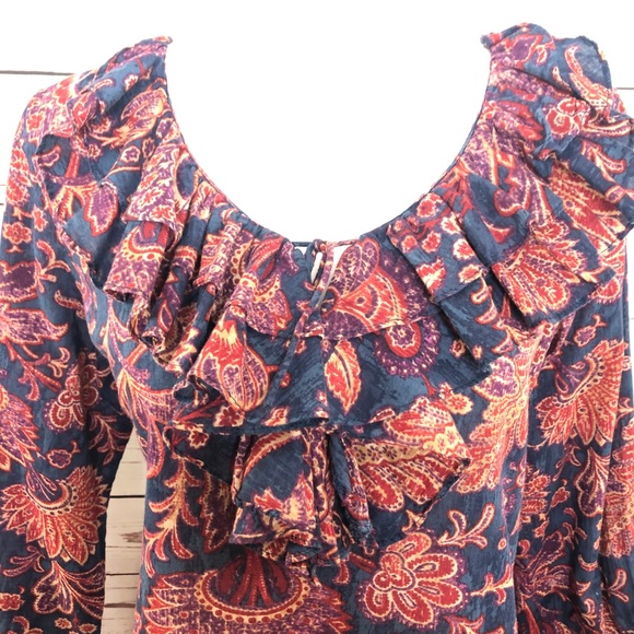 LAUREN/Ralph Lauren Women's Cotton Ruffle Tie Top - Picture 4 of 8